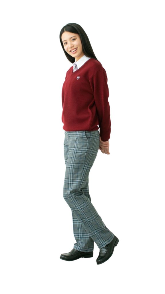 指定制服|スラックス姿(エンジセーター)